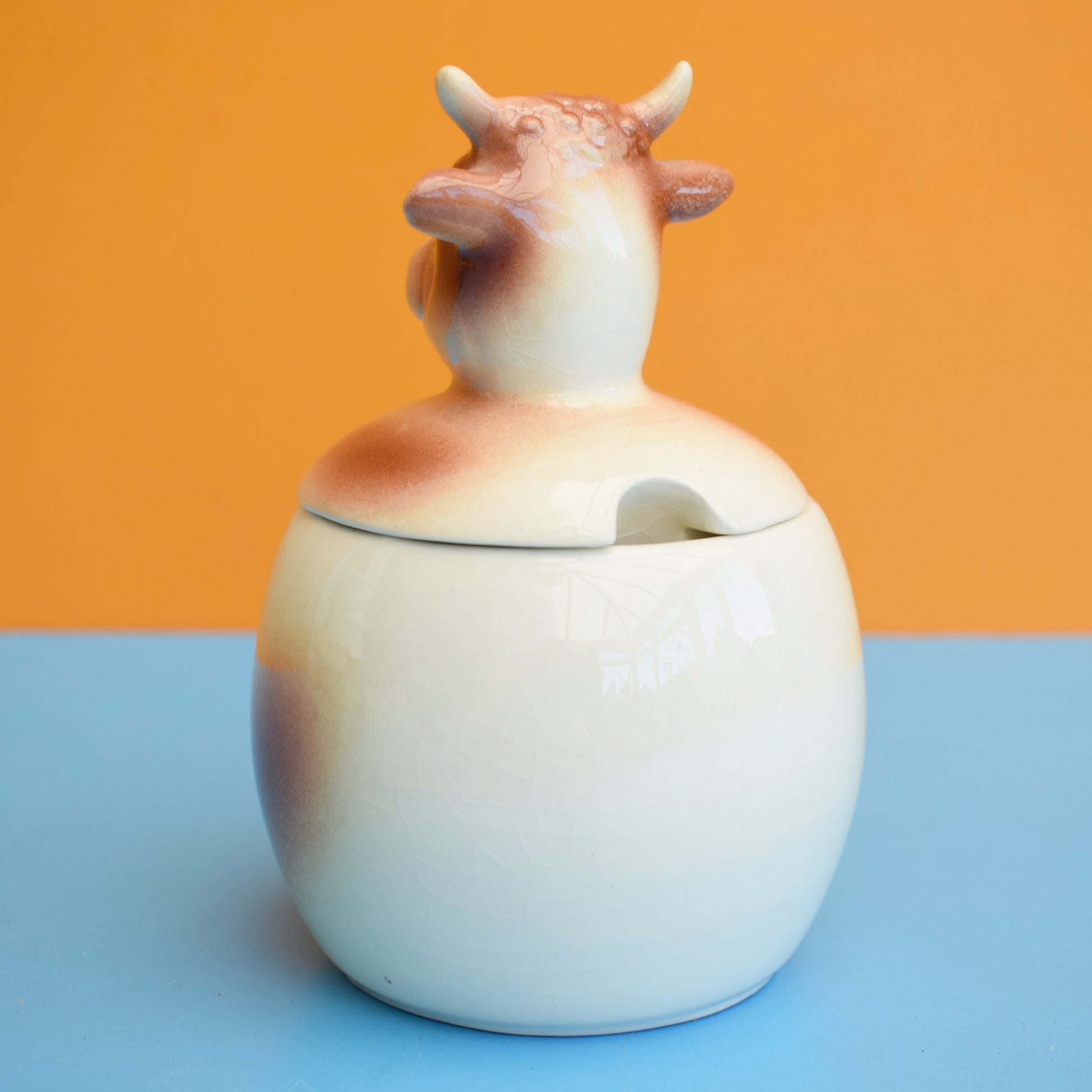 Vintage 1960s Goebel Cow Clotted Cream Pot ? by Pineapple Retro
