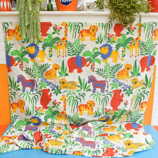 Vintage 1980s Single Duvet Set - Jonelle- Jungle