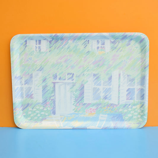 Vintage 1990s Melamine Tray - Pastels
