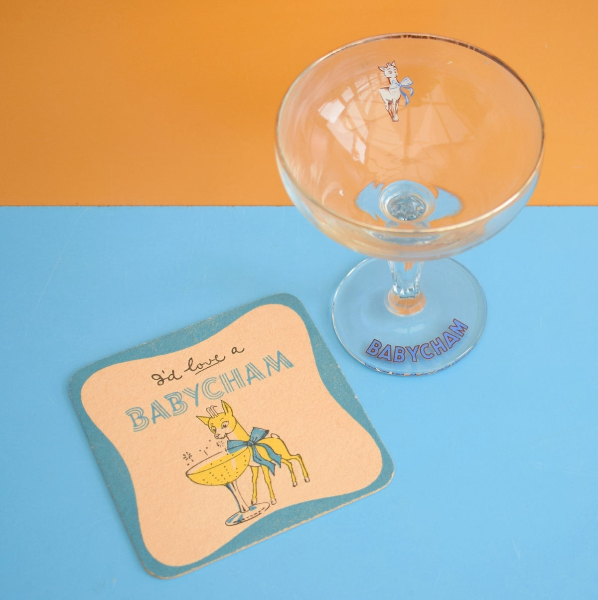 Vintage 1960s Babycham Glass & Coasters - Various by Pineapple Retro