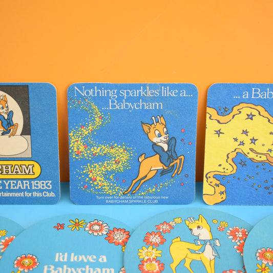 Vintage Babycham Coasters - Various by Pineapple Retro