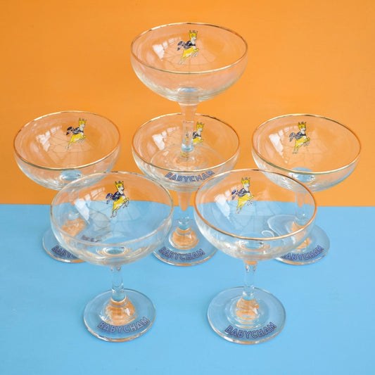 Vintage Babycham Metal Glass Stand - Christmas Design by Pineapple Retro