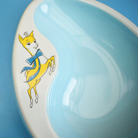 Vintage 1970s Babycham Nibbles Dish - Melamine by Pineapple Retro