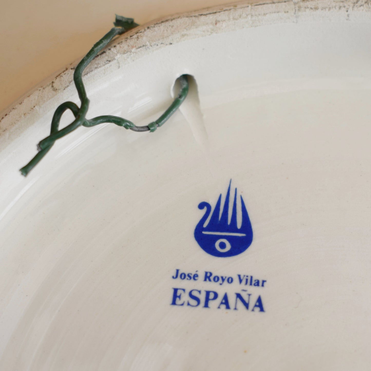 Vintage 1960s Flower Power Plate - Spanish - Jose Royo Vilar