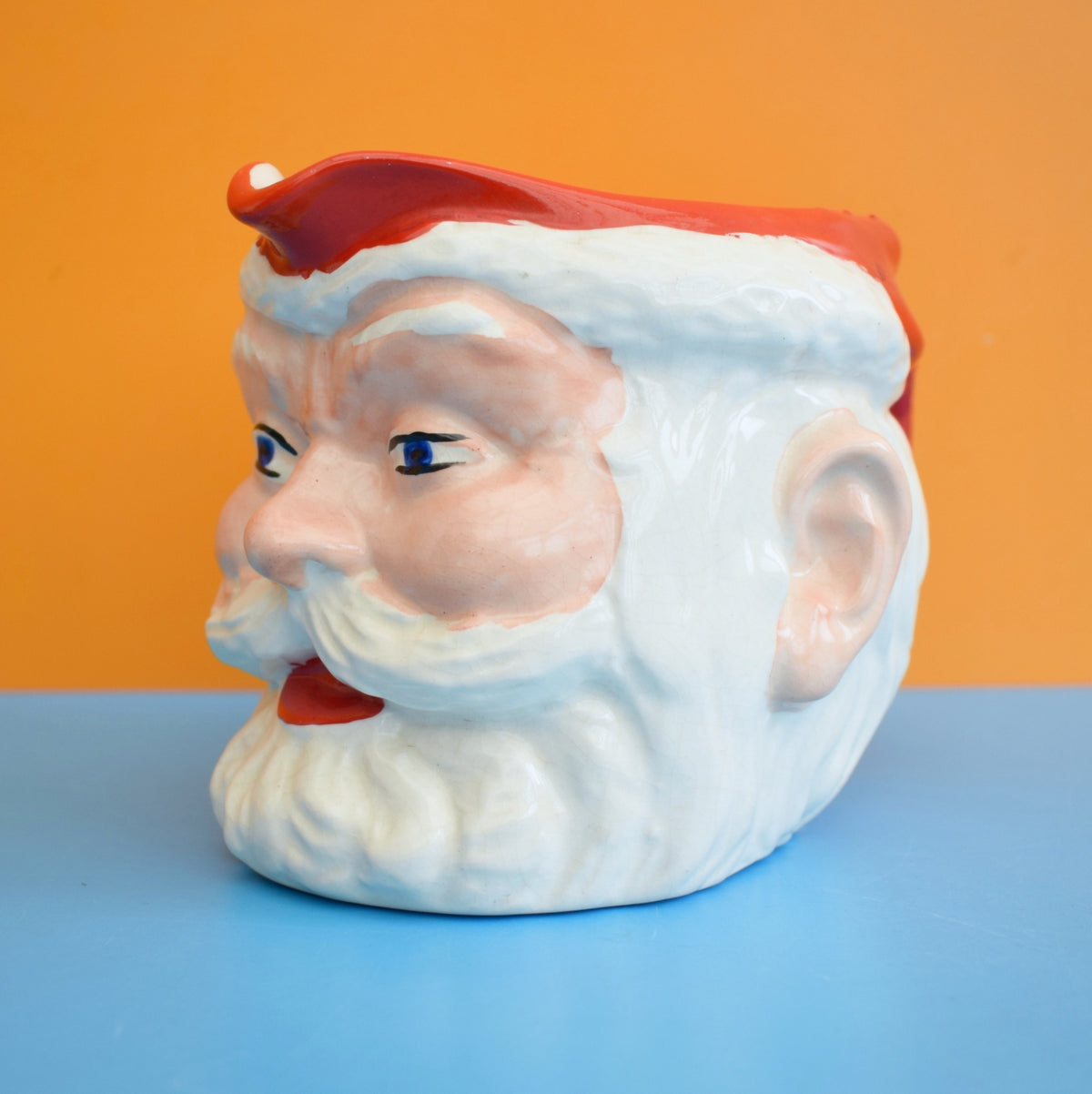 Vintage 1960s Ceramic Santa Jug- Birds Custard. by Pineapple Retro