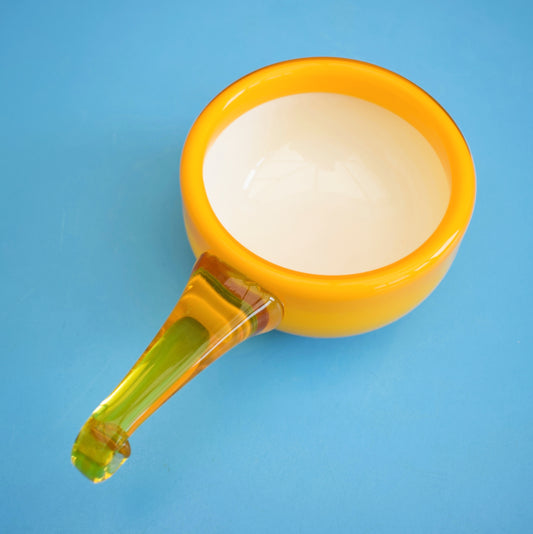 Vintage 1960s Glass Holmegaard Palet Range Small Bowl - Yellow by Pineapple Retro