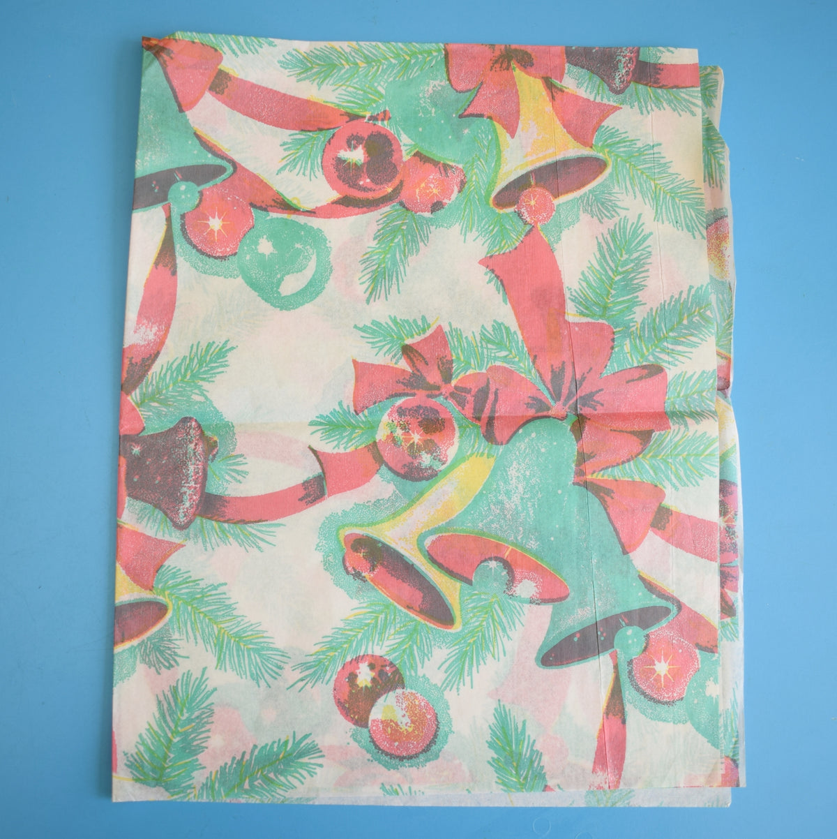 Vintage 1960s Christmas Wrapping Paper - Mixed Designs - Thin Paper by Pineapple Retro