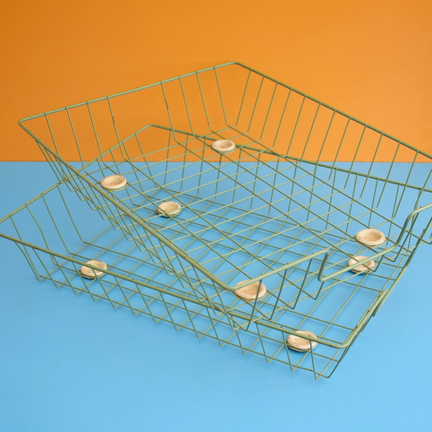 Vintage 1970s Wire Desk Filing Baskets - Beanstalk Design - Various by Pineapple Retro