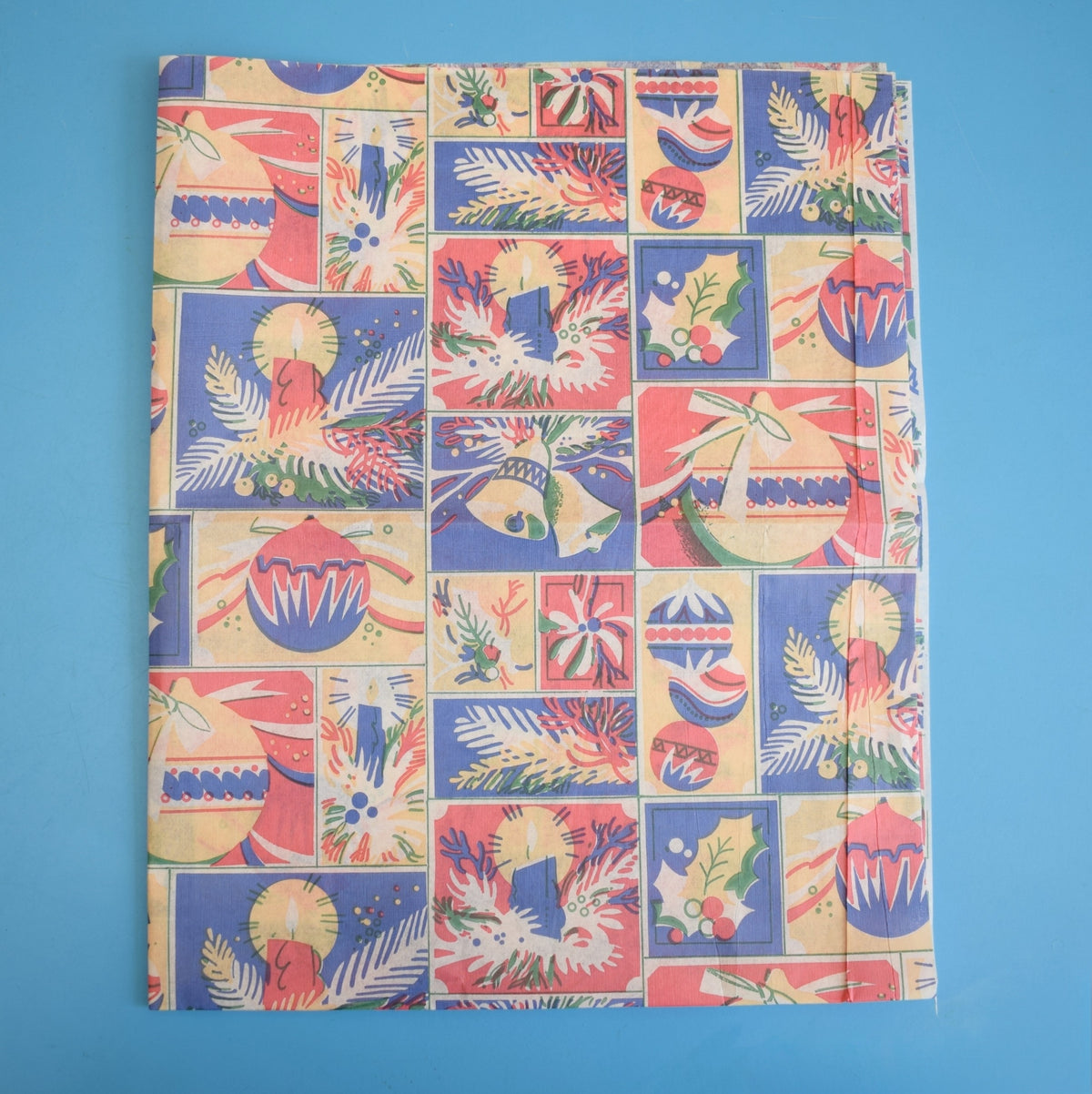 Vintage 1960s Christmas Wrapping Paper - Mixed Designs - Thin Paper by Pineapple Retro