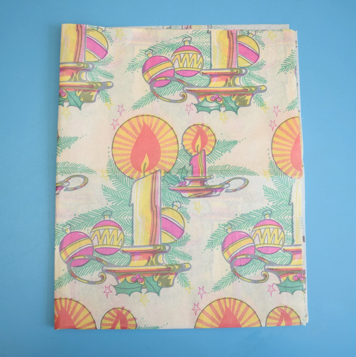 Vintage 1960s Christmas Wrapping Paper - Mixed Designs - Thin Paper by Pineapple Retro