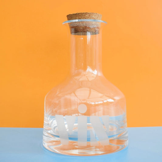 Vintage 1970s Dartington Glass Carafe Wine Decanter