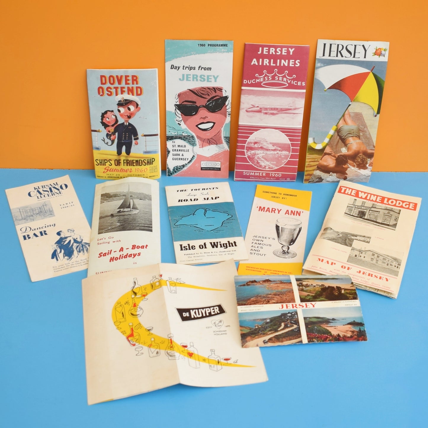 Vintage 1960s Travel Booklets/ Brochures/ Menus