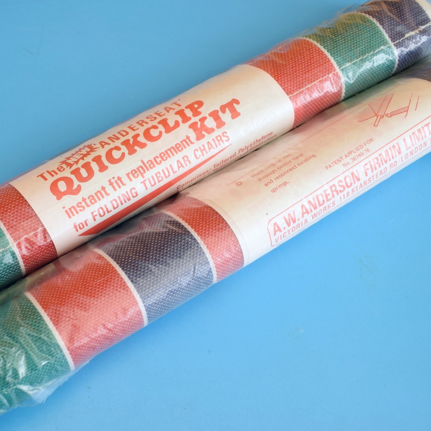 Vintage 1970s Replacement Garden Chair Coverings - Unused