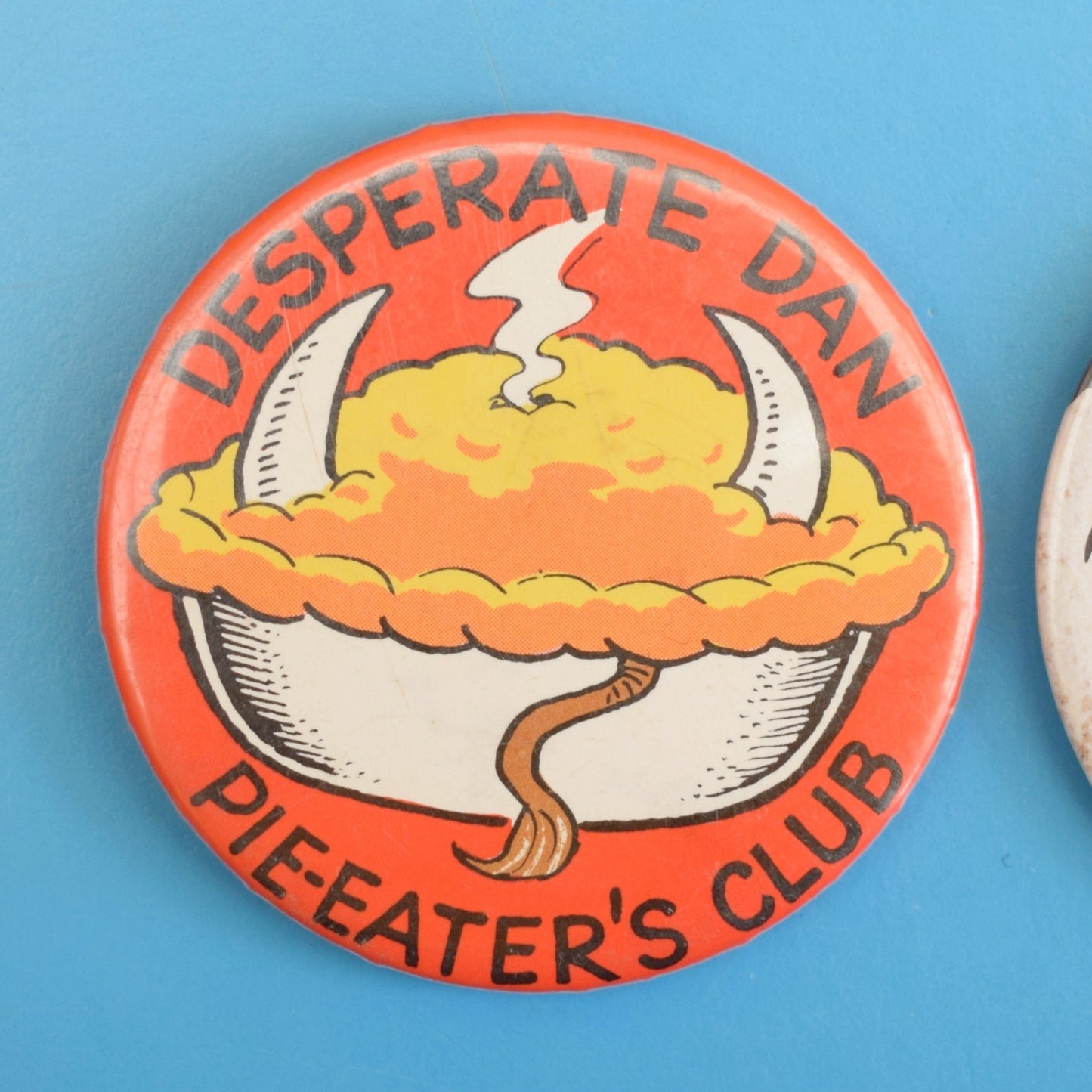 Vintage 1970s Dennis The Menace / Desperate Dan Badges