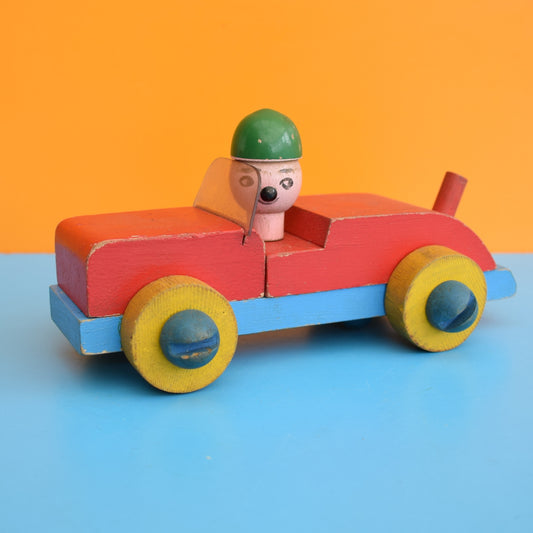 Vintage 1960s Wooden Car - Galt