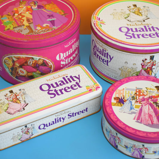 Vintage Quality Street Chocolate Sweet Tins - Various - Medium / Large by Pineapple Retro
