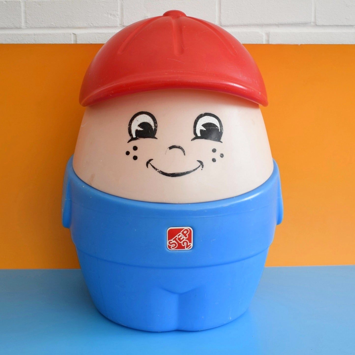 Vintage 1990s Little Tikes Storage Figure - Boy .