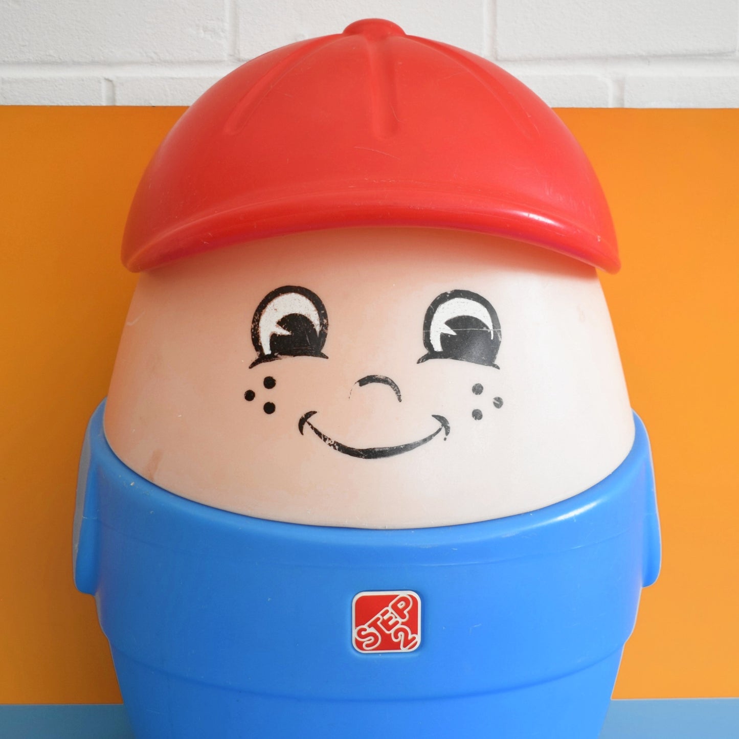 Vintage 1990s Little Tikes Storage Figure - Boy .