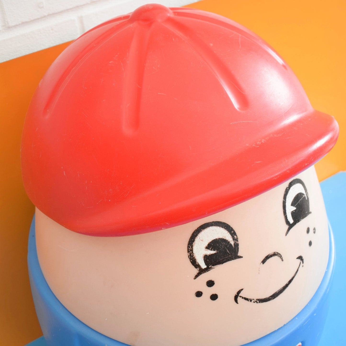 Vintage 1990s Little Tikes Storage Figure - Boy .