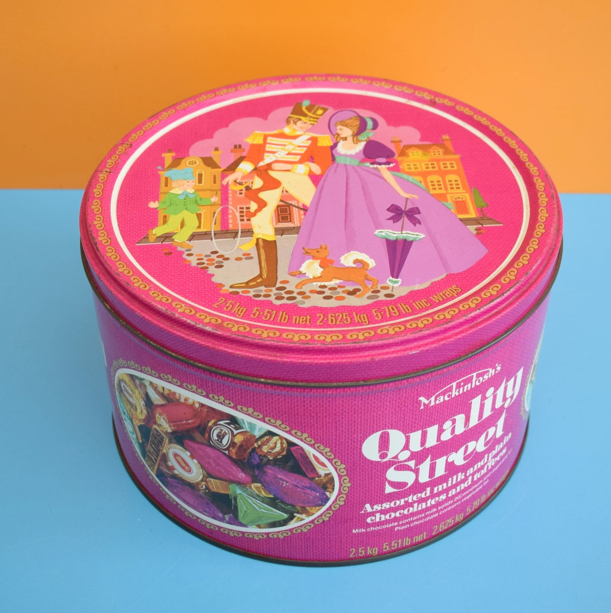 Vintage Quality Street Chocolate Sweet Tins - Various - Medium / Large by Pineapple Retro