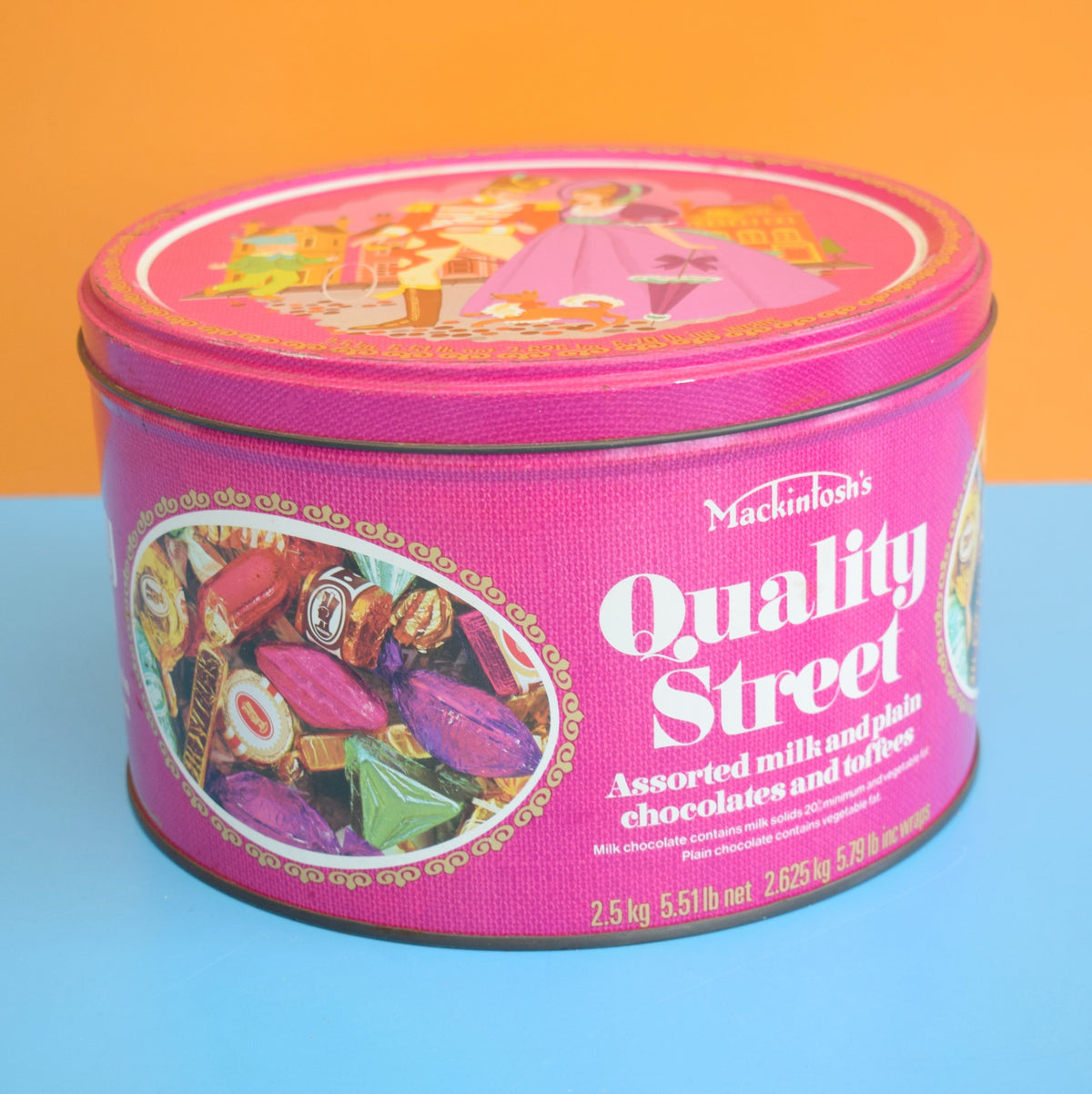 Vintage Quality Street Chocolate Sweet Tins - Various - Medium / Large by Pineapple Retro