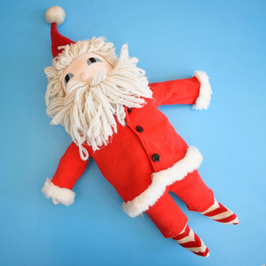 Vintage 1970s Santa Doll - Handmade Clothing Layers by Pineapple Retro