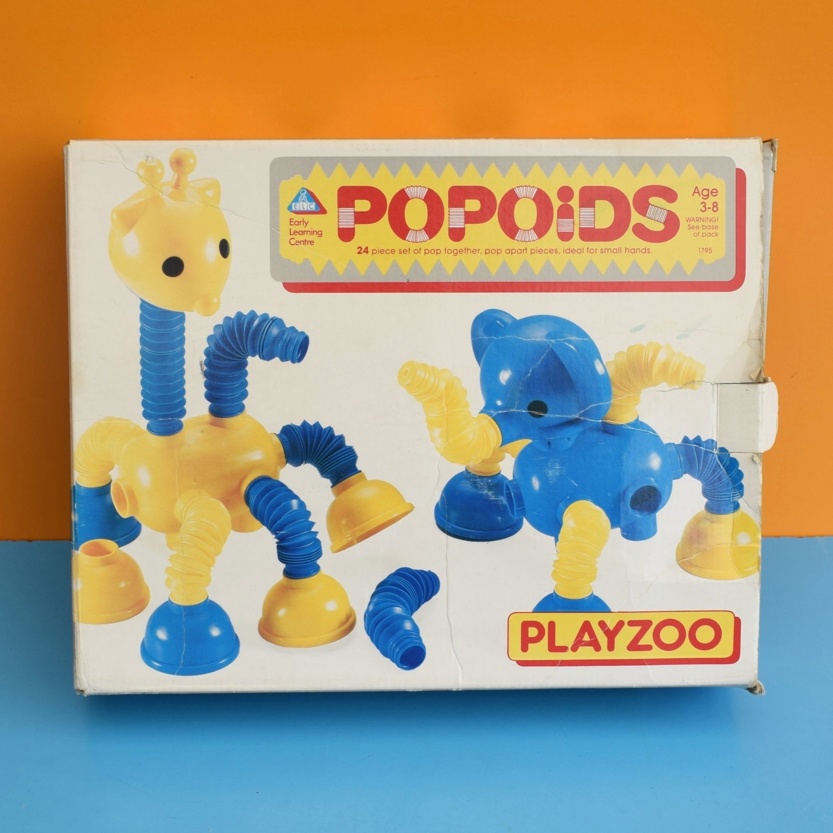 Vintage 1980s Popoids Plastic Play Zoo Set – Pineapple Retro