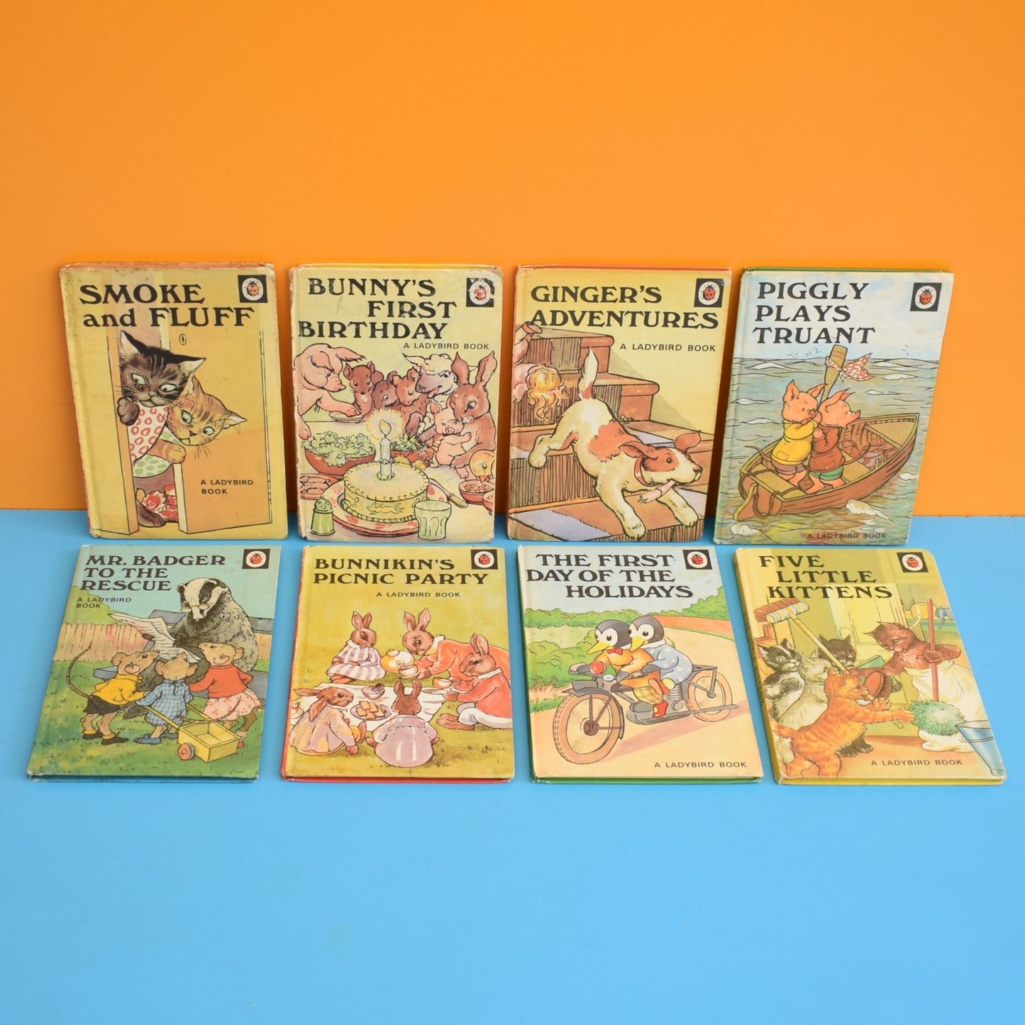 Vintage Ladybird Books - Bunny Fluff Series x8