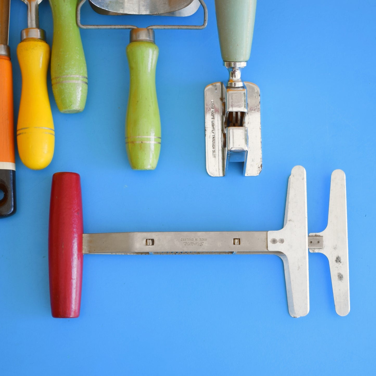 Vintage 1960s Kitchen Utensils - Smaller - Rainbow