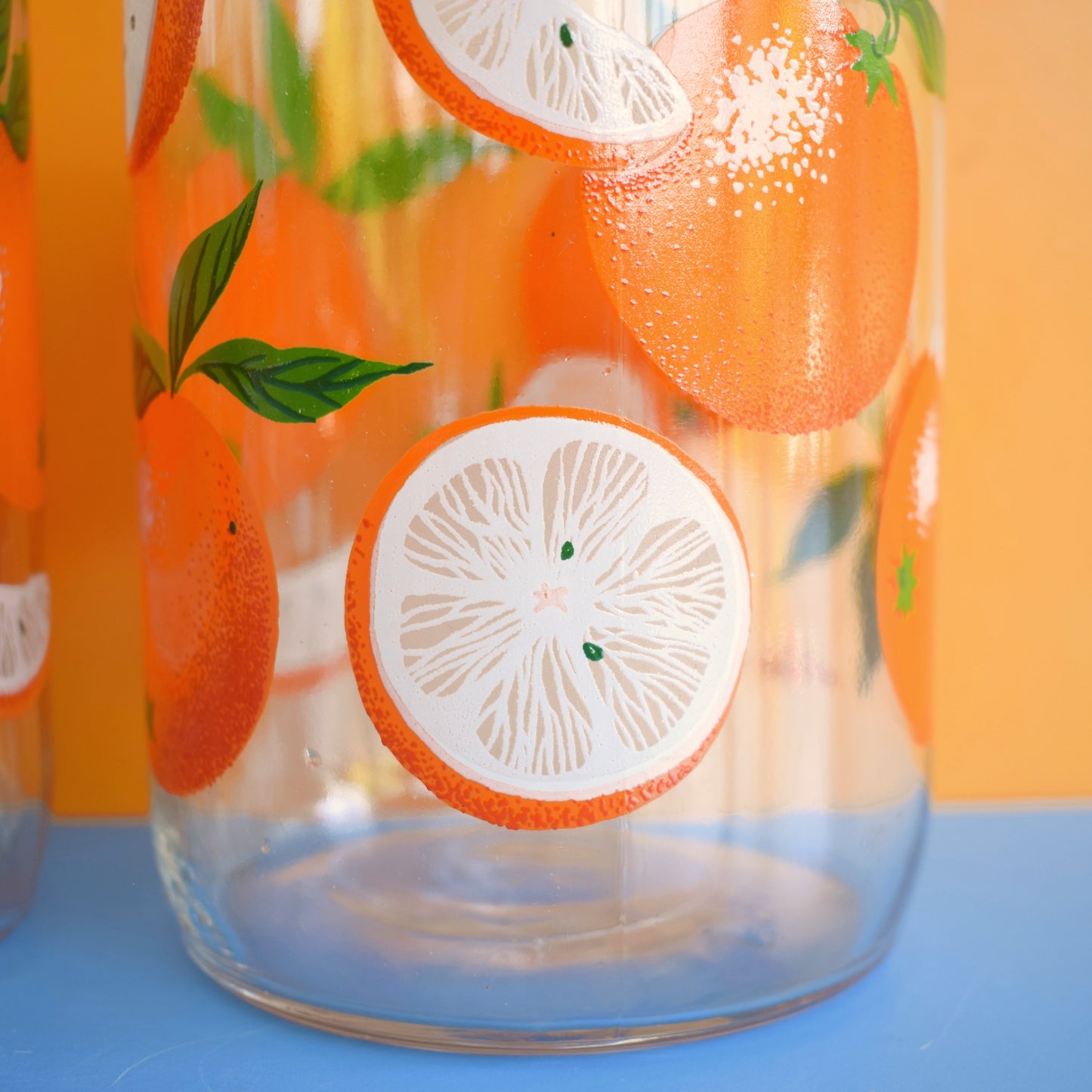 Vintage 1970s Orange Juice Bottles - French / France