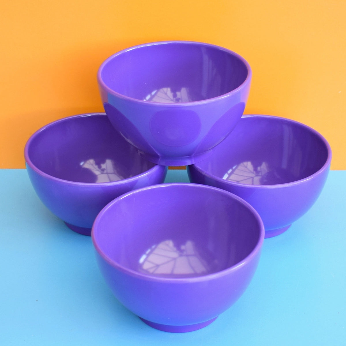 Vintage 1970s Melamine Mixing Bowl / Small Bowls - Rosti - Purple by Pineapple Retro