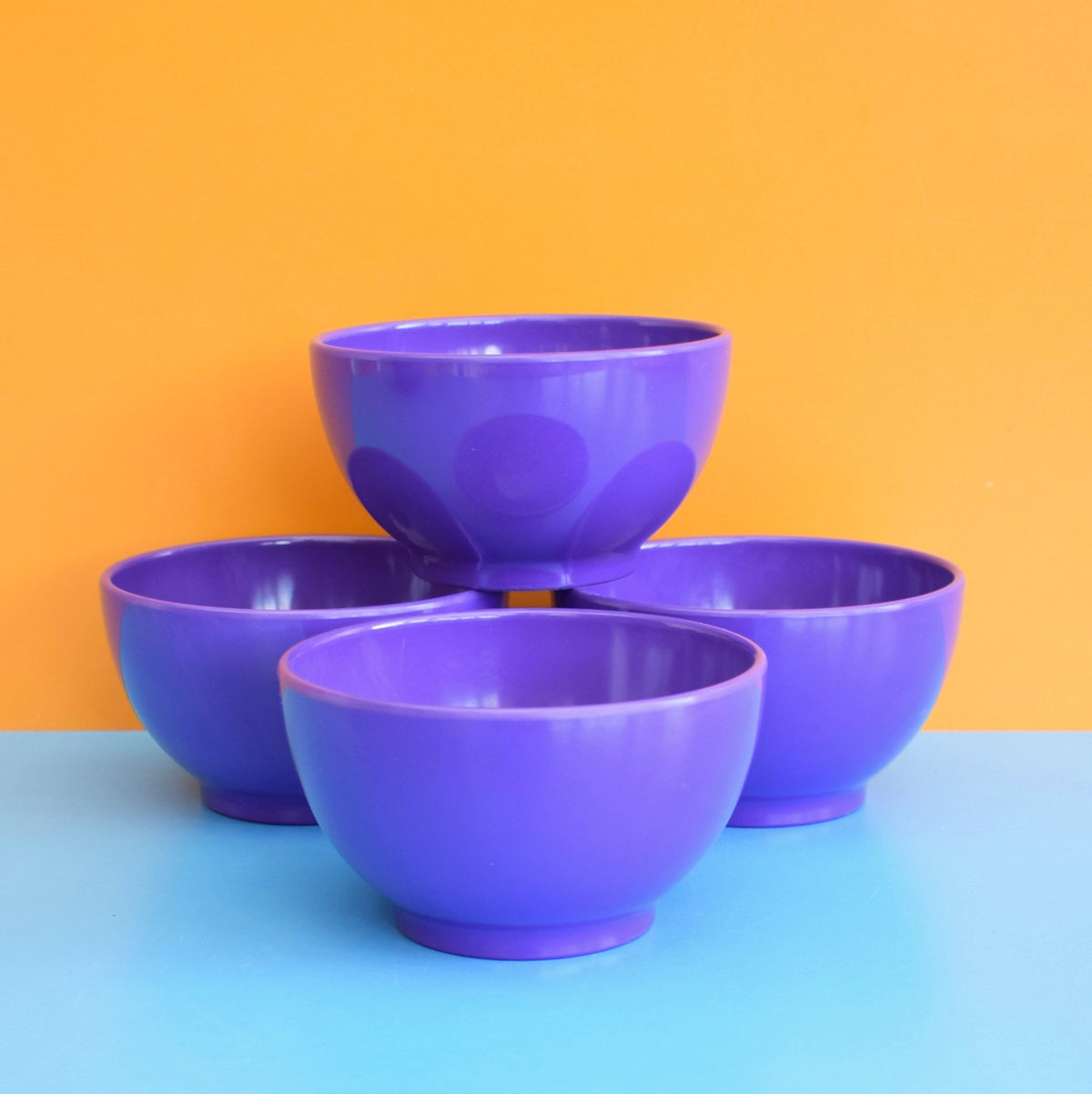 Vintage 1970s Melamine Mixing Bowl / Small Bowls - Rosti - Purple by Pineapple Retro