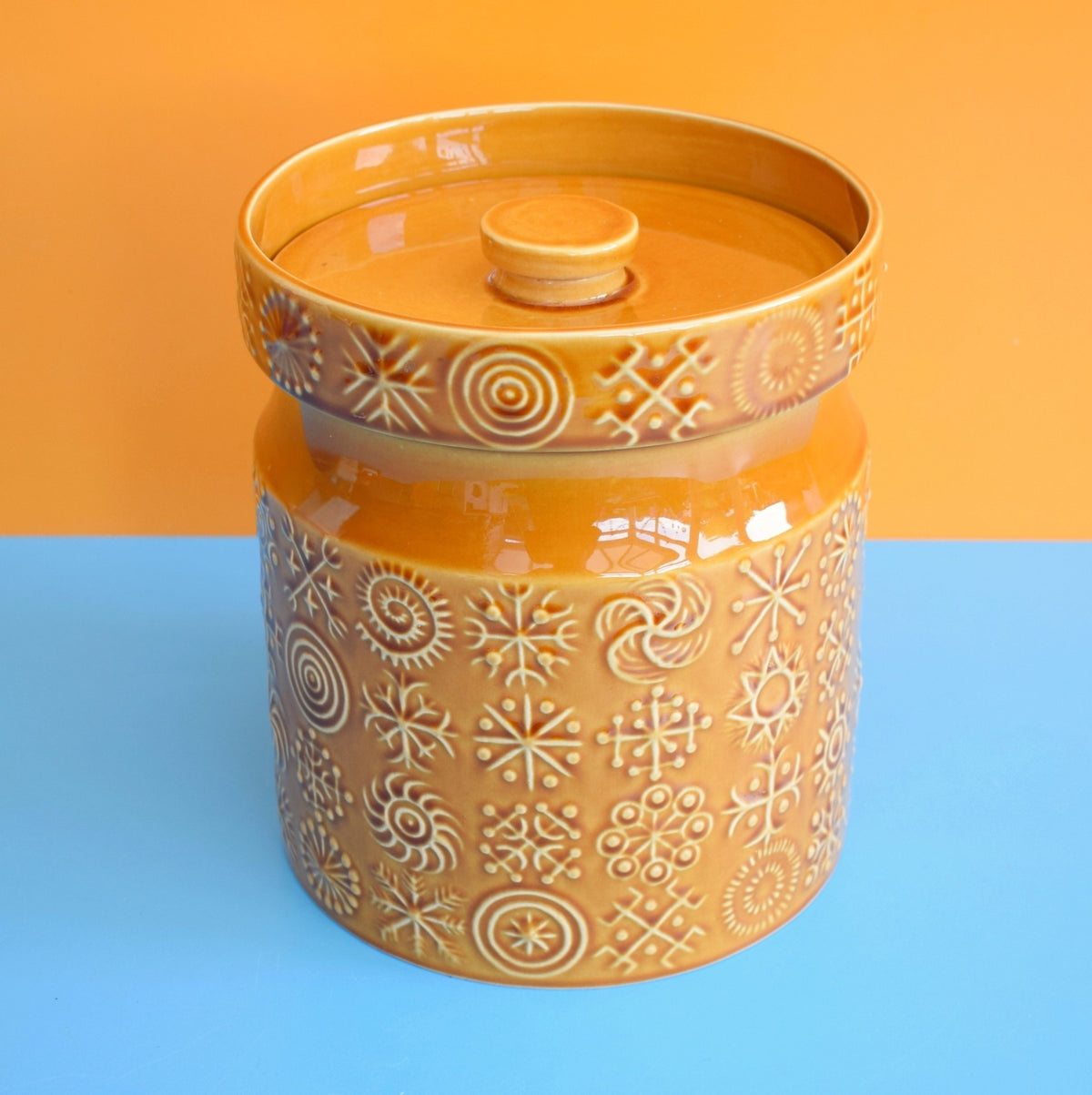 Vintage 1960s Portmeirion Totem Jar - Large Brown by Vintage