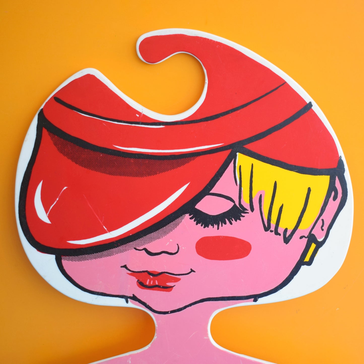 Vintage 1970s Plastic Clothes Hanger - Italian Child