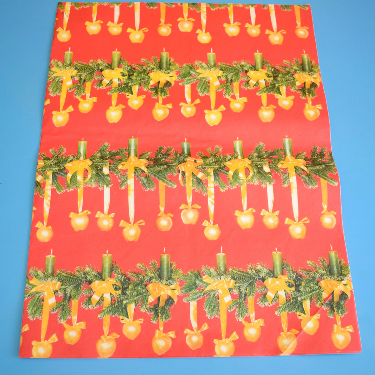 Vintage 1970s Christmas Wrapping Paper - Mixed Designs - Large Sheets by Pineapple Retro