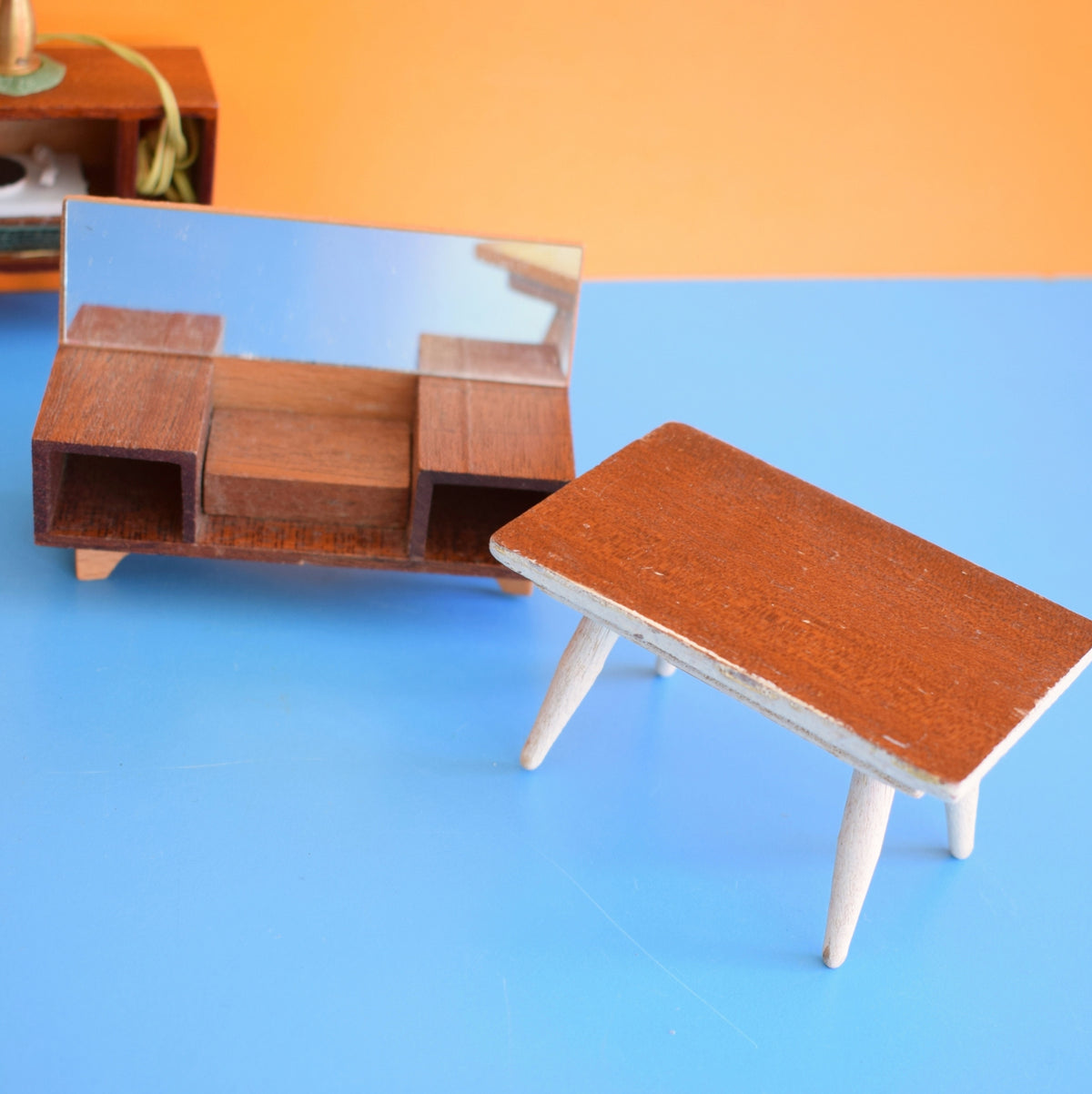 Vintage 1960s Wooden Mixed Furniture Set - Lundby by Pineapple Retro