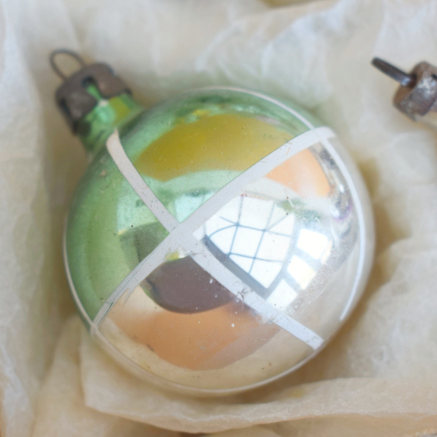 Vintage 1960s Glass Christmas Baubles - Pretty Shaped/ Pastels