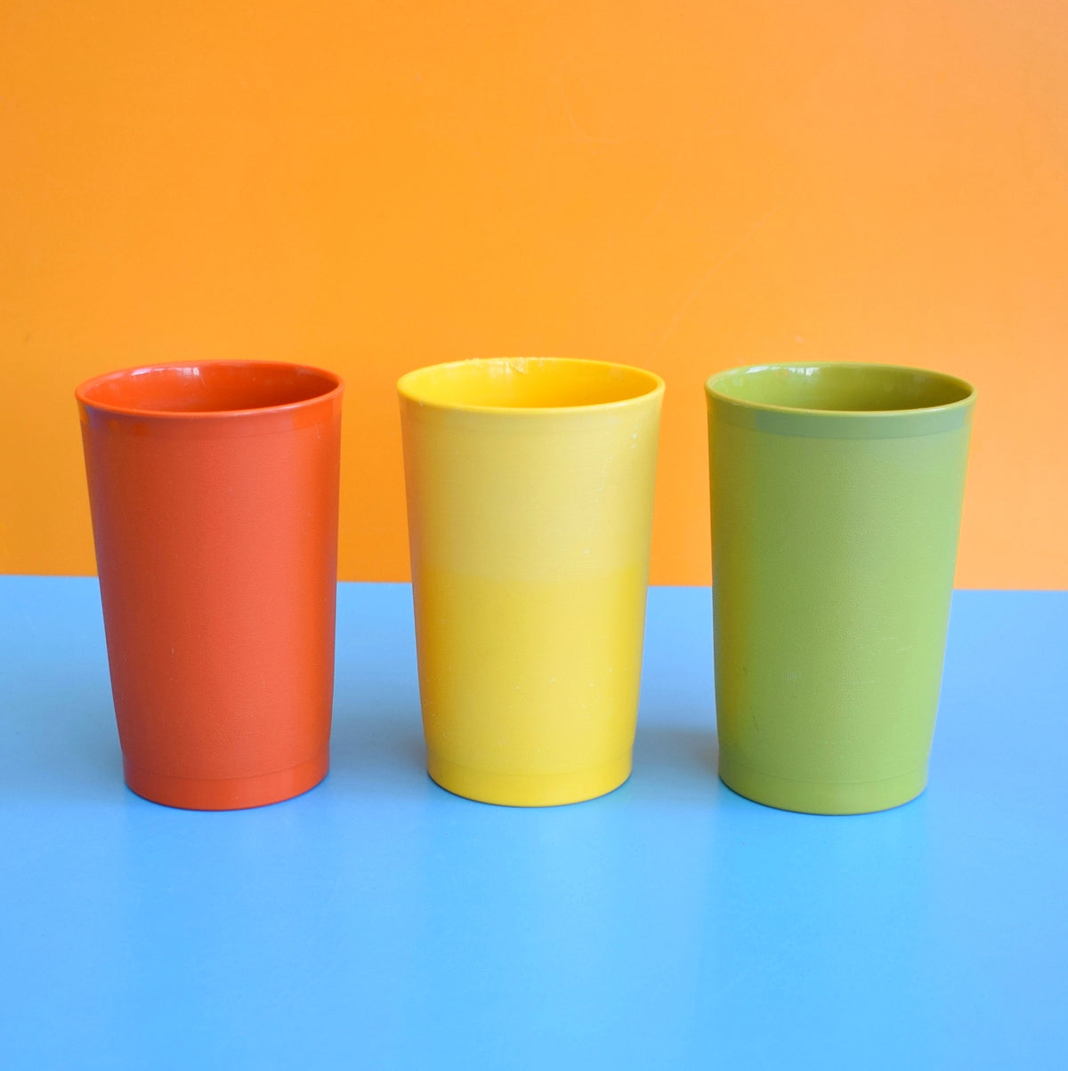 Vintage 1970s Tupperware Containers - Red/ Orange / Yellow / Green by Pineapple Retro