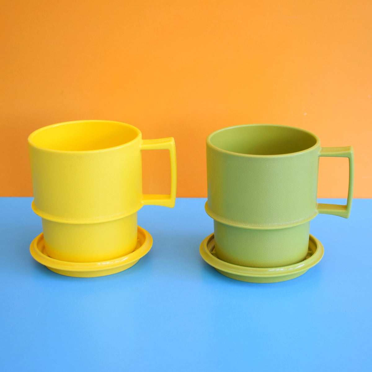 Vintage 1970s Tupperware Containers - Red/ Orange / Yellow / Green by Pineapple Retro