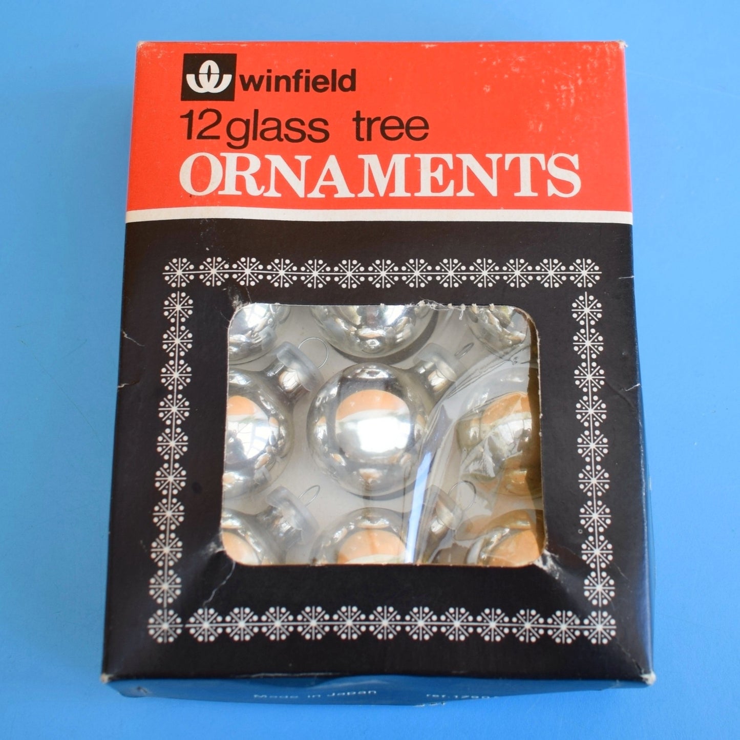 Vintage 1970s Glass Christmas Baubles - Small - Woolworths