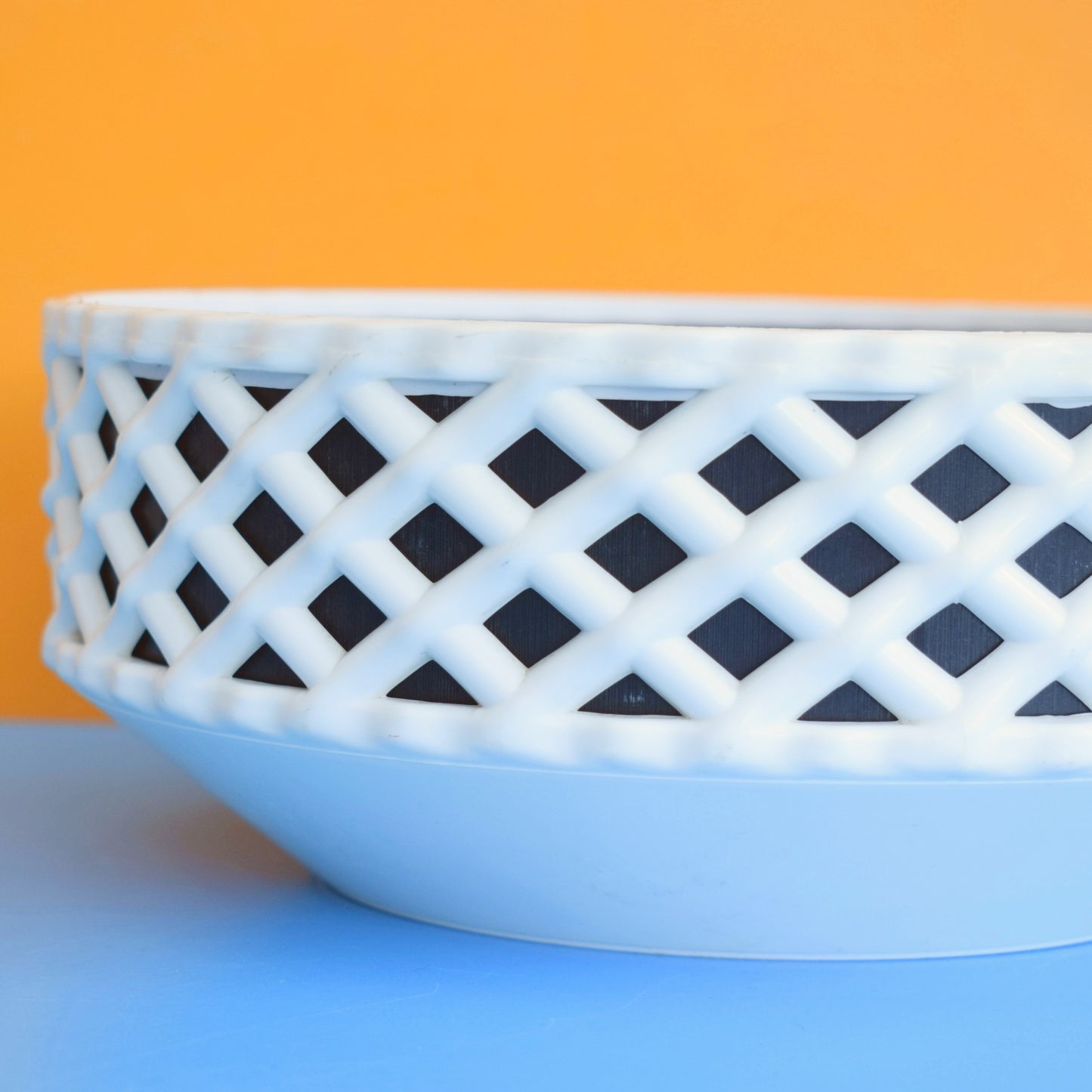 Vintage 1960s Dialene - Better Maid - Plastic Planter / Container - Black & White