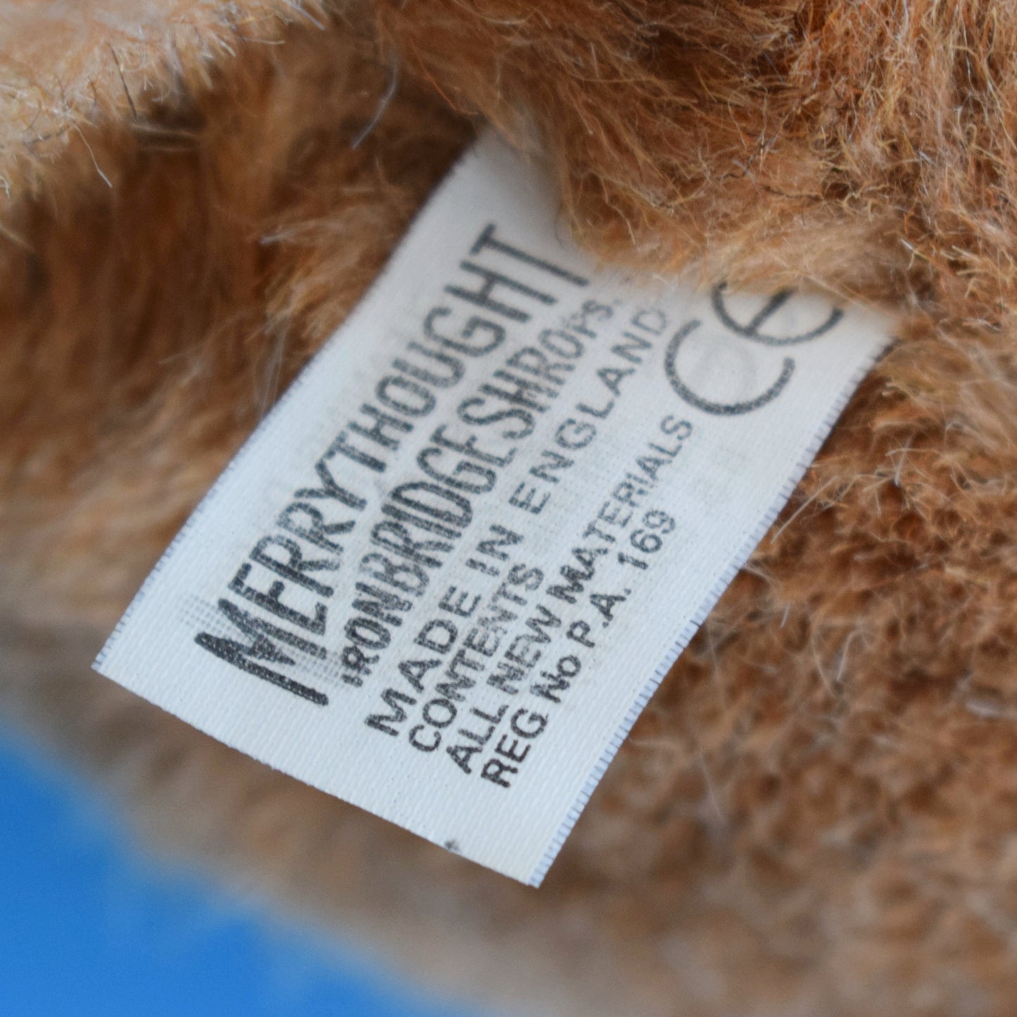 Vintage 1980s Joined Merrythought Teddy Bear - Darker Brown