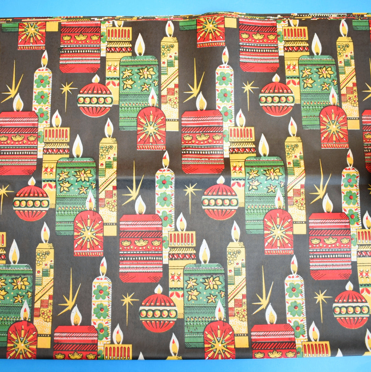 Vintage 1970s Christmas Wrapping Paper - Mixed Designs - Unused by Pineapple Retro