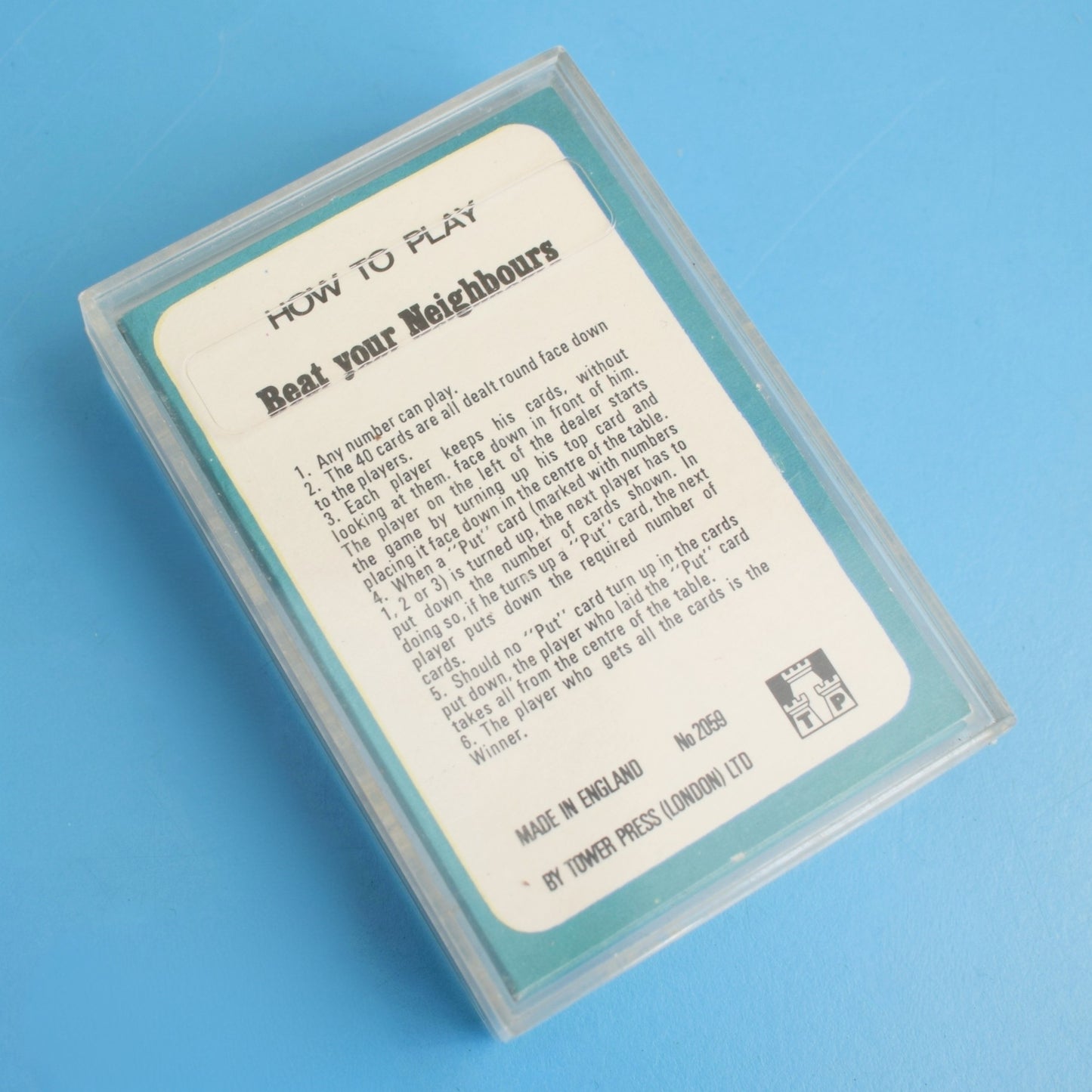 Vintage 1960s Card Game - Beat Your Neighbours - Unused