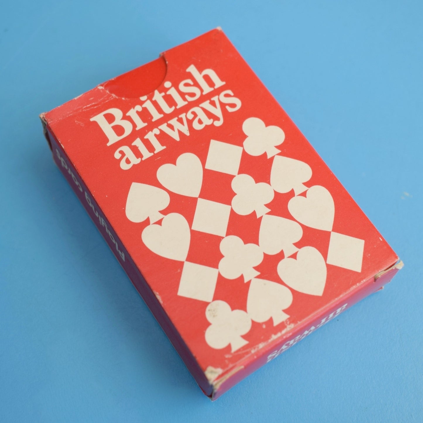 Vintage 1960s BOAC Paper Fans / British Airways Mini Playing Cards