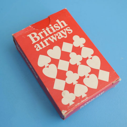 Vintage 1960s BOAC Paper Fans / British Airways Mini Playing Cards by Pineapple Retro