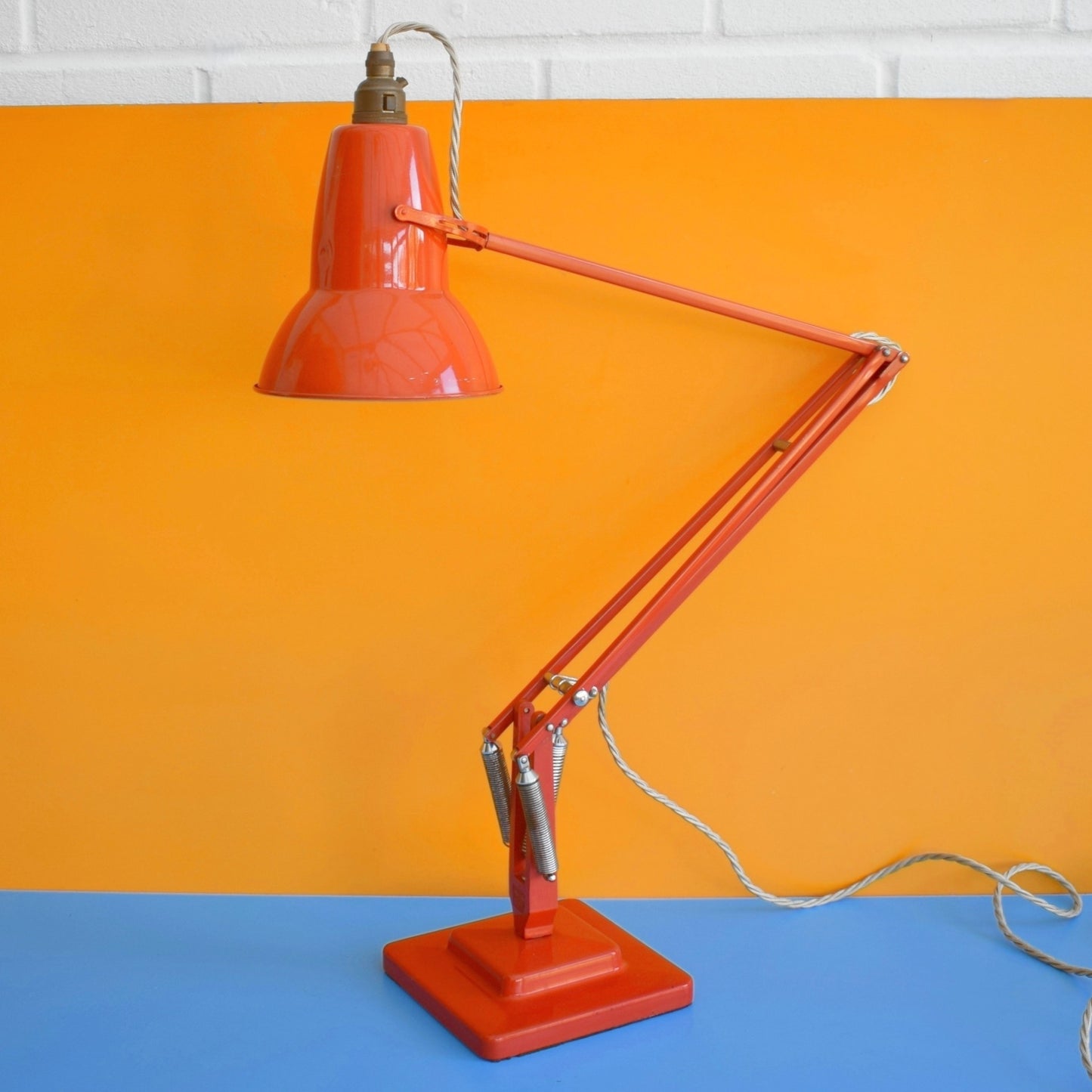 Vintage 1960s AnglePoise Desk Lamp - Herbert Terry - Tomato Red 1227