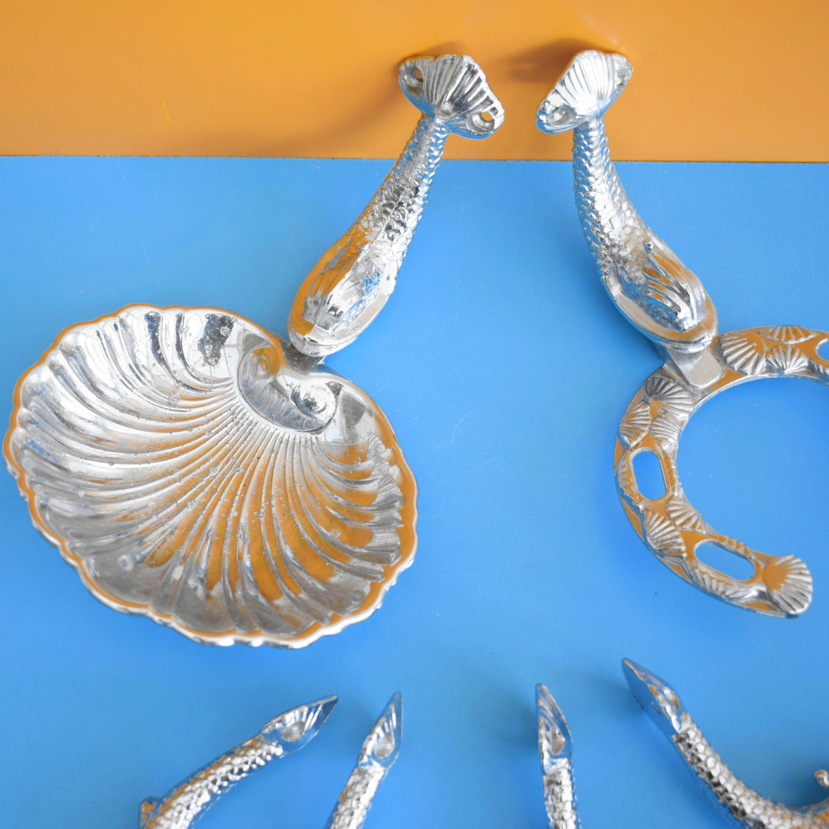 Vintage 1970s Lan Bar Chrome Dolphin Bathroom Accessories- Individually Priced by Vintage
