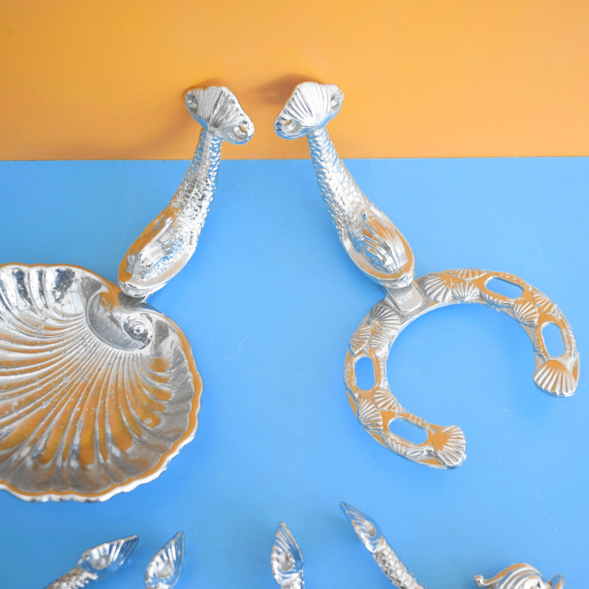 Vintage 1970s Lan Bar Chrome Dolphin Bathroom Accessories- Individually Priced by Vintage