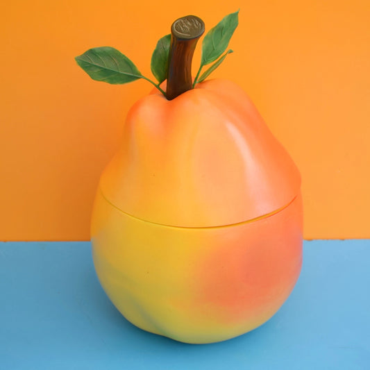 Vintage 1960s Plastic Pear Ice Bucket